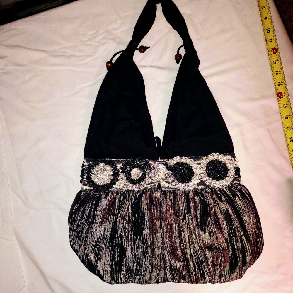 💲 Bundle 2 for $10 Black silver hobo bag NWOT